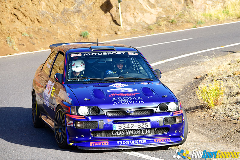 González y Rodríguez con problemas en el Ford Escort Cosworth no finalizan el Orvecame Isla Tenerife 1 MGP 6658
