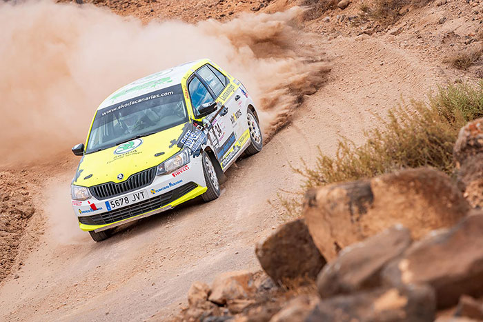 La Copa Škoda Fabia retoma la tierra en Lanzarote 3 Nestor Luzardo