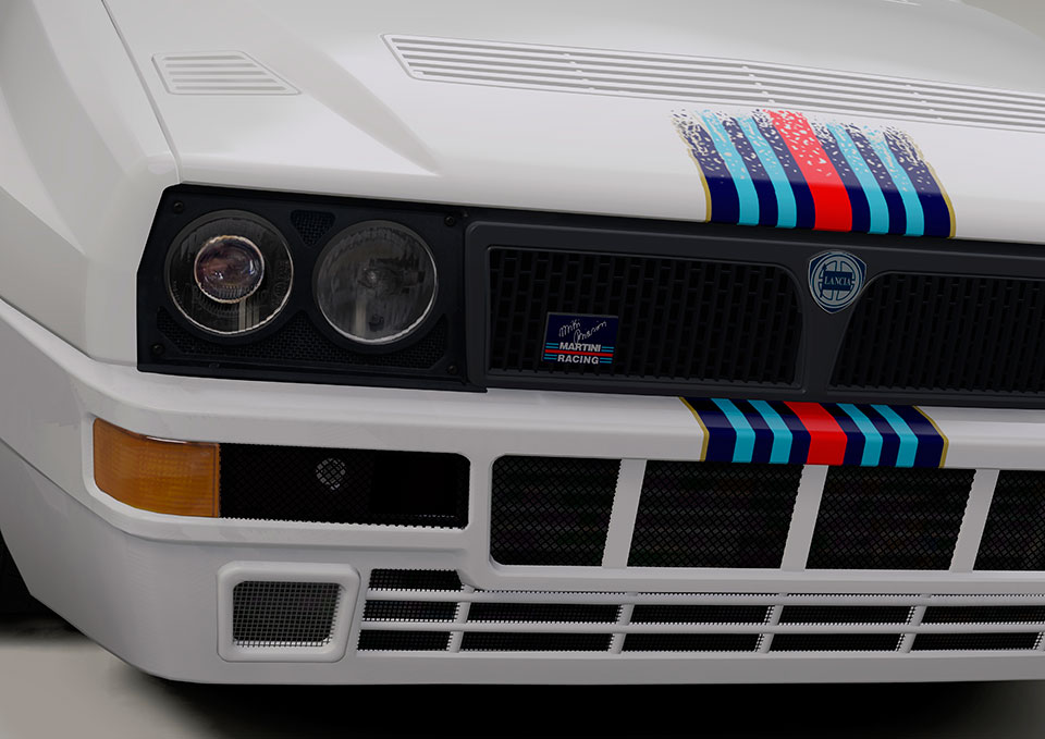Nuevo diseño Lancia Delta Evo Martini Racing Miki Biasion 2 delta miki LE 308